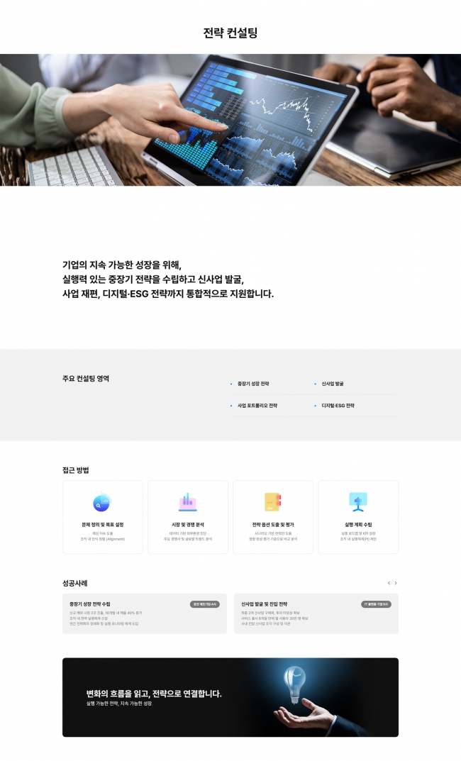 반응형, 컨설팅소개, 서비스소개, 성공사례, 서비스안내 business1025 썸네일
